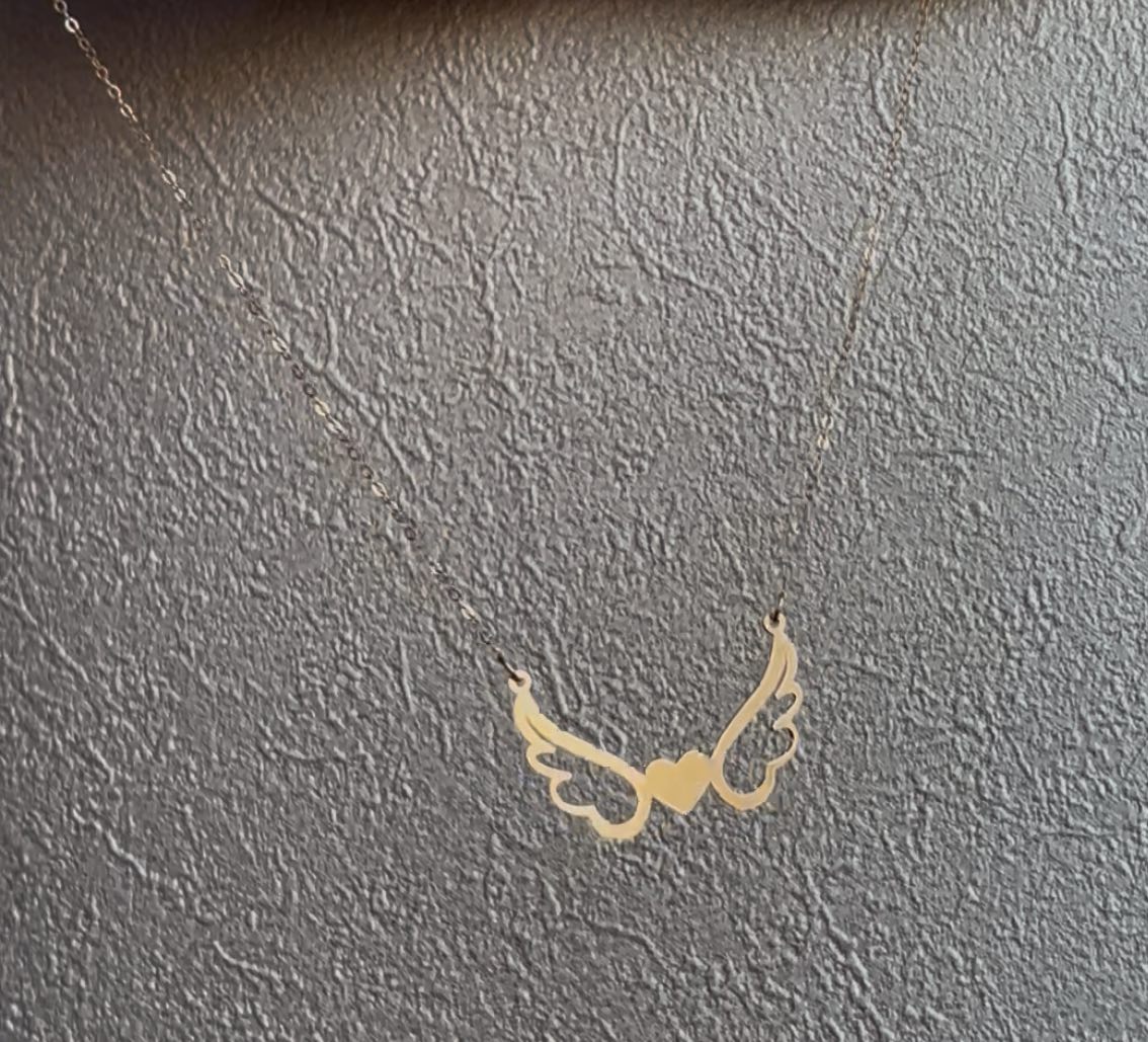 گردنبند پلاک بال فرشته