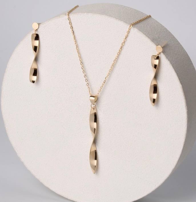 نیم ست طلای پیچ (Twist)