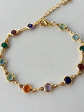 گردنبند سنگ دار طلا